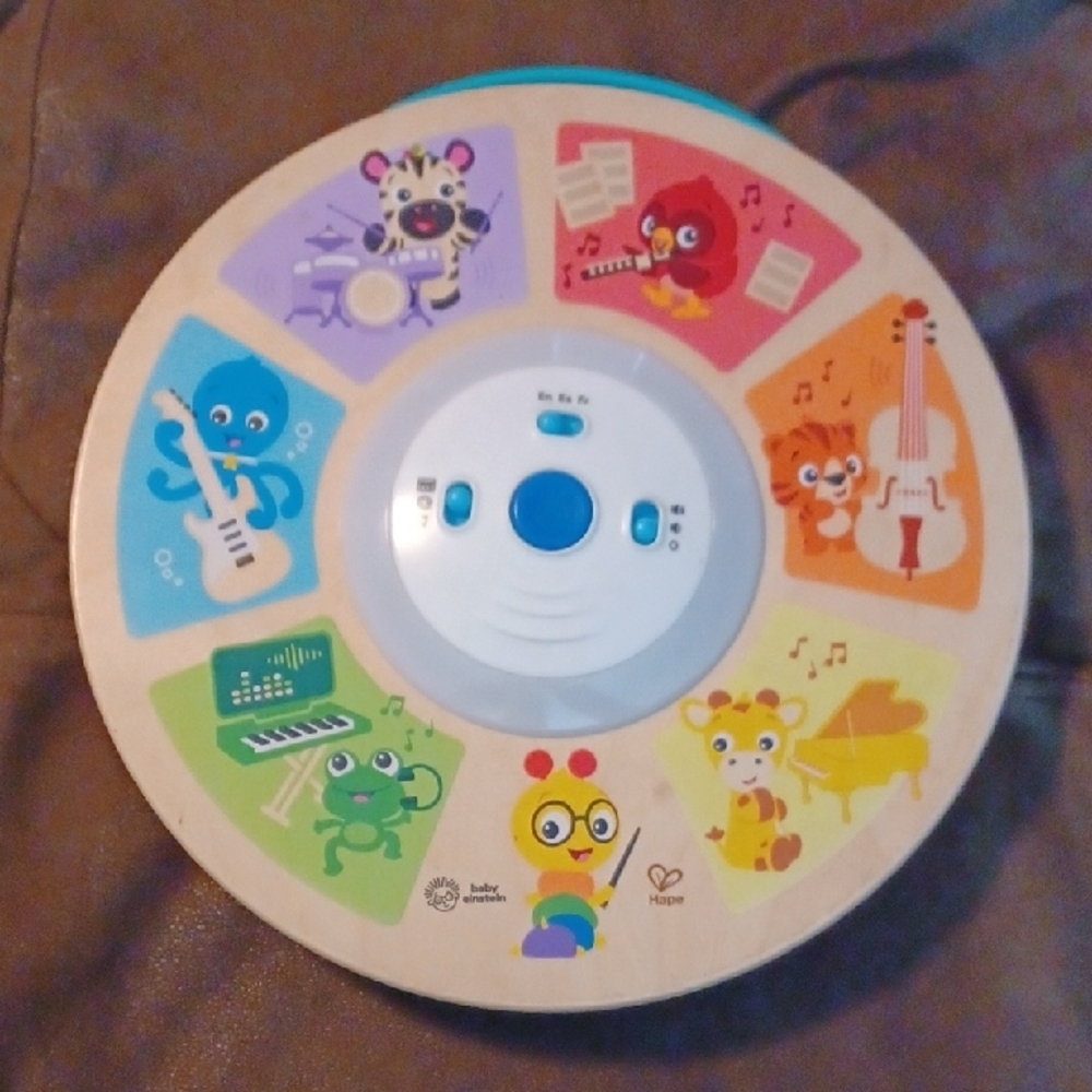 Red and Purple Learning Toy with Animal Characters